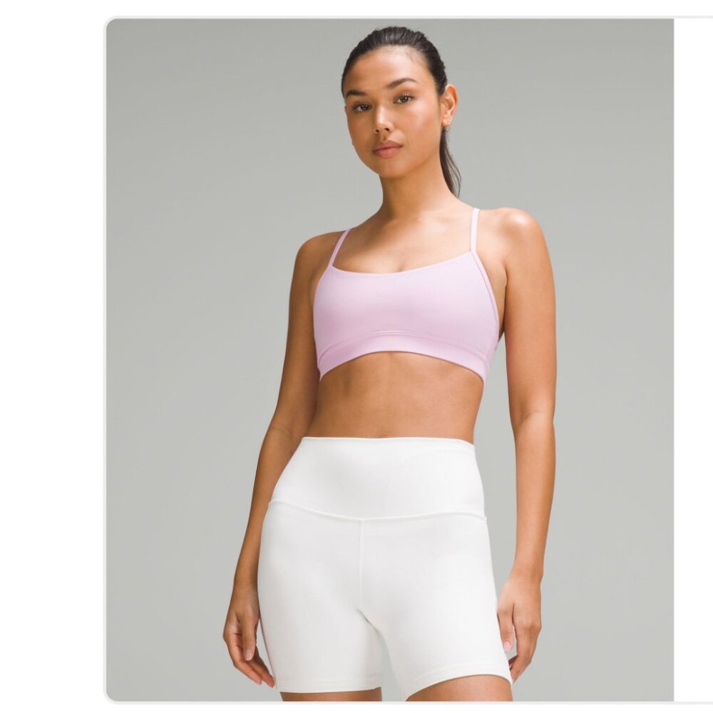 NWT Flow Y Bra Nulu Light Support, A–C Cups Vitapink size 6 lululemon